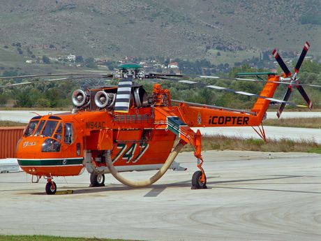 Sikorsky S-64 Skycrane helikopter Sikorsky S-64 Skycrane helikopter