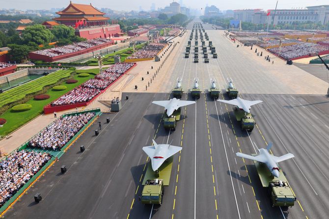 Kina Peking parada Kina Peking parada