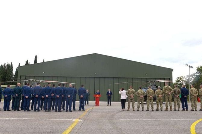 Otvaranje hangara Vojske Crne Gore na aerodromu Knjaz Danilo