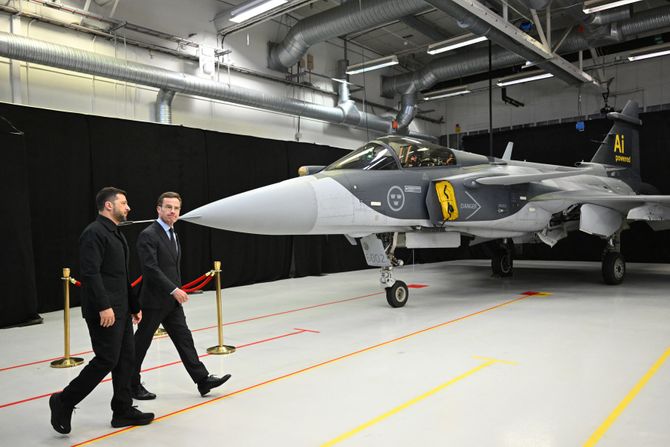 Volodimir Zelenski - Gripen borbeni avioni Volodimir Zelenski - Gripen borbeni avioni