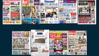 NASLOVNE STRANE DANAŠNJIH NOVINA: Prelistavanje štampe za ponedeljak, 10. novembar 2025. godine