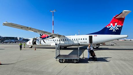 Reportaža sa leta Beograd - Prag - Beograd