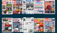 NASLOVNE STRANE SUTRAŠNJIH NOVINA: Prelistavanje štampe za ponedeljak, 12. januar 2026. godine