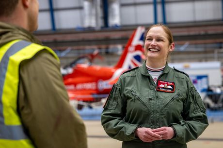 Royal Air Force Red Arrows Wing Commander Sasha Nash