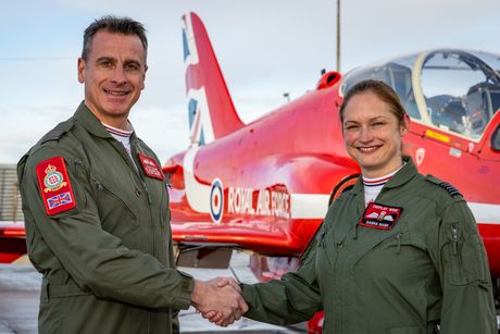 Royal Air Force Red Arrows Wing Commander Sasha Nash