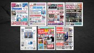 NASLOVNE STRANE SUTRAŠNJIH NOVINA: Prelistavanje štampe za subotu, 17. januar 2026. godine