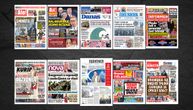 NASLOVNE STRANE DANAŠNJIH NOVINA: Prelistavanje štampe za subotu, 24. januar 2026. godine