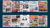 NASLOVNE STRANE DANAŠNJIH NOVINA: Prelistavanje štampe za utorak, 10. februar 2026. godine