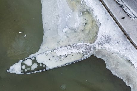 Potopljeni brod u Stokholmu