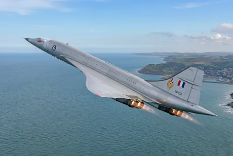 AI generisana ilustracija koncepta strateškog bombardera Concorde