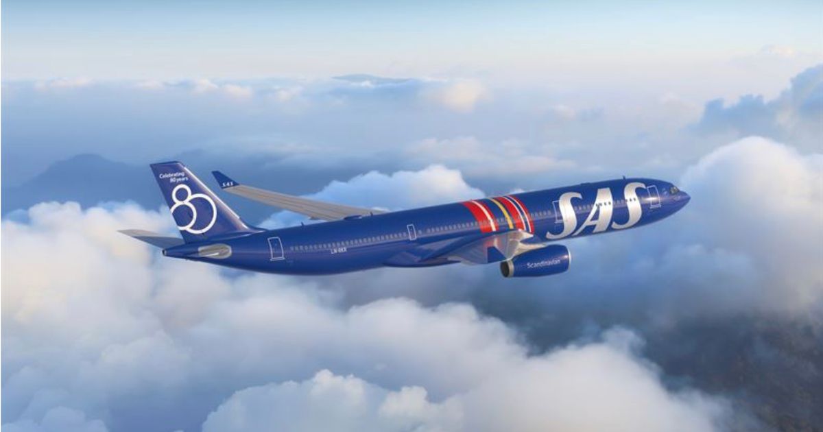 SAS obeležava 80 godina od prvog interkontinentalnog leta: Airbus A330 u posebnoj šemi bojenja