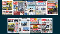 NASLOVNE STRANE DANAŠNJIH NOVINA: Prelistavanje štampe za ponedeljak, 6. april 2026. godine