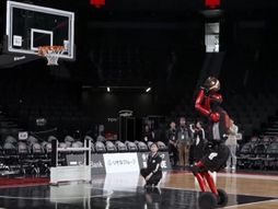Toyota CUE7 AI robot, basket