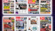 NASLOVNE STRANE DANAŠNJIH NOVINA: Prelistavanje štampe za sredu, 13. maj 2026. godine