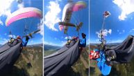 VIDEO: Avion pocepao paraglajder, pilotkinja se dva minuta borila za život