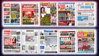 NASLOVNE STRANE SUTRAŠNJIH NOVINA: Prelistavanje štampe za sredu, 3. jun 2026. godine