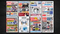 NASLOVNE STRANE DANAŠNJIH NOVINA: Prelistavanje štampe za subotu, 6. jun 2026. godine