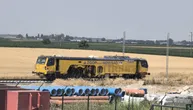 Ekskluzivni snimci: Radni vozovi stigli na prugu kod Aerodroma Nikola Tesla