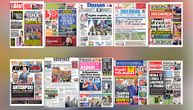 NASLOVNE STRANE SUTRAŠNJIH NOVINA: Prelistavanje štampe za utorak, 7. jul 2026. godine