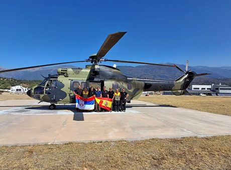 Helikopterska jedinica MUP Srbije, Španija 2026 gasenje pozara