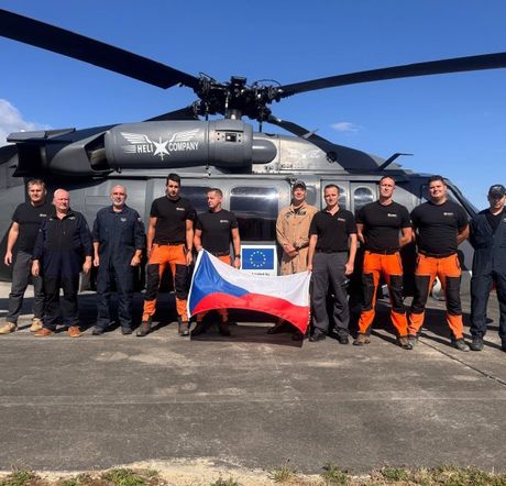 Češka, helikopteri, gašenje požara