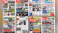 NASLOVNE STRANE SUTRAŠNJIH NOVINA: Prelistavanje štampe za nedelju, 31. avgust 2026. godine