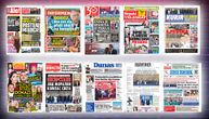 NASLOVNE STRANE DANAŠNJIH NOVINA: Prelistavanje štampe za sredu, 2. septembar 2026. godine