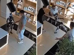 Robot napada čoveka u Rusiji