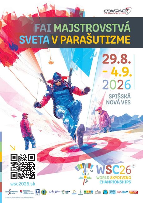 FAI Svetsko prvenstvo u klasičnim padobranskim disciplinama Slovačka 2026, Svetsko prvenstvo u padobranstvu,  Slovačka
