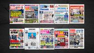 NASLOVNE STRANE SUTRAŠNJIH NOVINA: Prelistavanje štampe za subotu, 3. oktobar 2026. godine