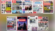 NASLOVNE STRANE SUTRAŠNJIH NOVINA: Prelistavanje štampe za četvrtak, 29. oktobar 2026. godine